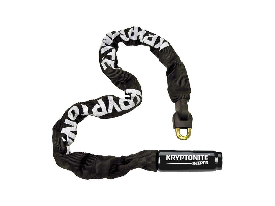 Chain Locks Kryptonite Kryptonite Keeper 785 Integrated Chain Lock - 85cm (2.8) 7mm Keyed Black Light Gray