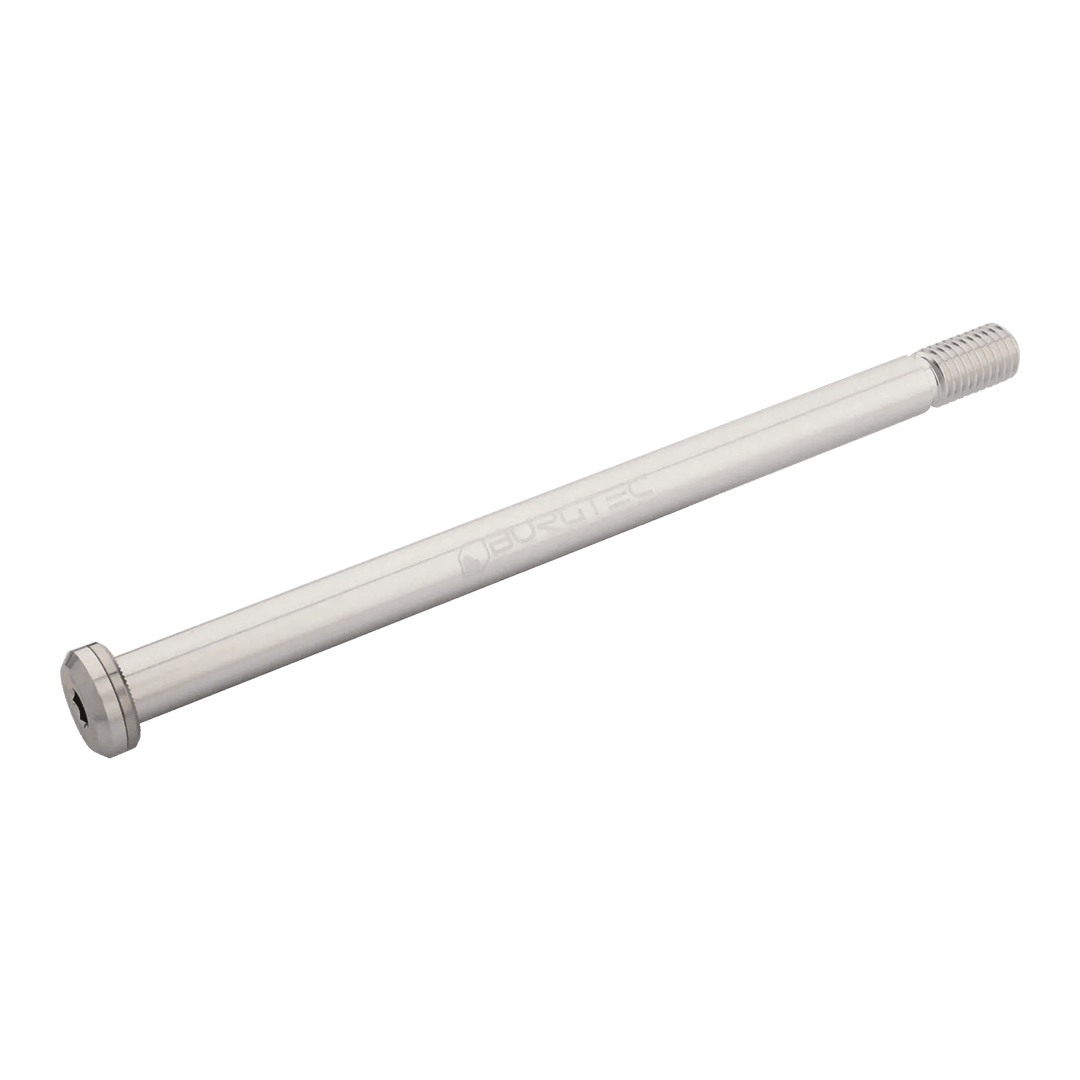 Burgtec 188mm x 12mm 1.75mm Pitch Rear Axle Rhodium Silver