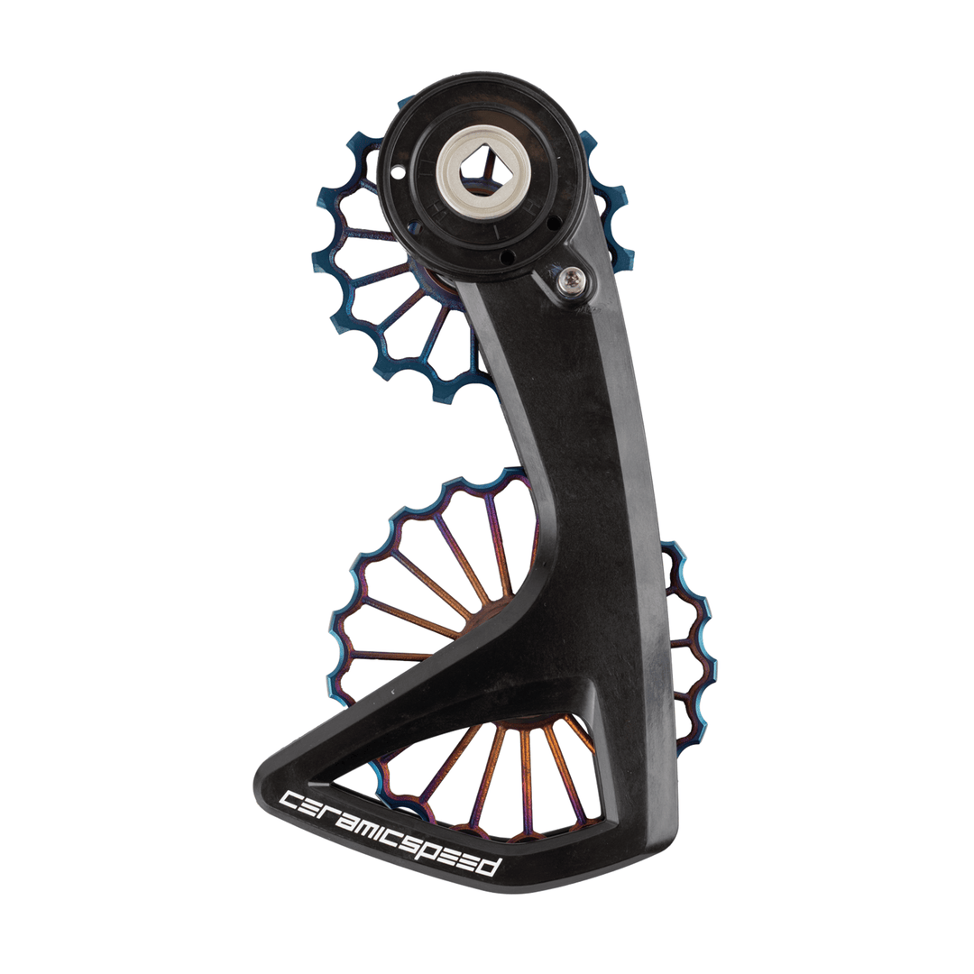 CeramicSpeed OSPW RS 3D Titanium for SRAM Red D1/E1 + Force D1 v3 Oil Slick PVD Coated - Dragonspine Cycling