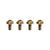 Silca Sicuro Ti bottle cage bolts Set Bourbon Anodized Set of 4