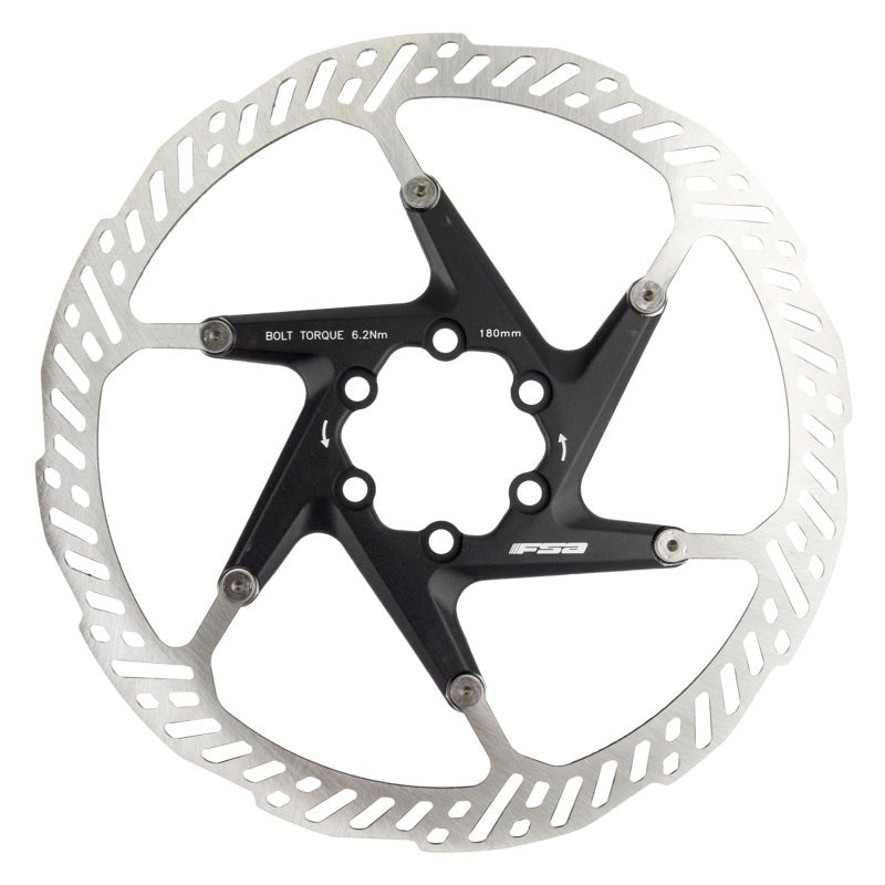 Brakes FSA Full speed ahead K-Force 2pc Disc Rotor 180mm Black Rotor Dark Slate Gray