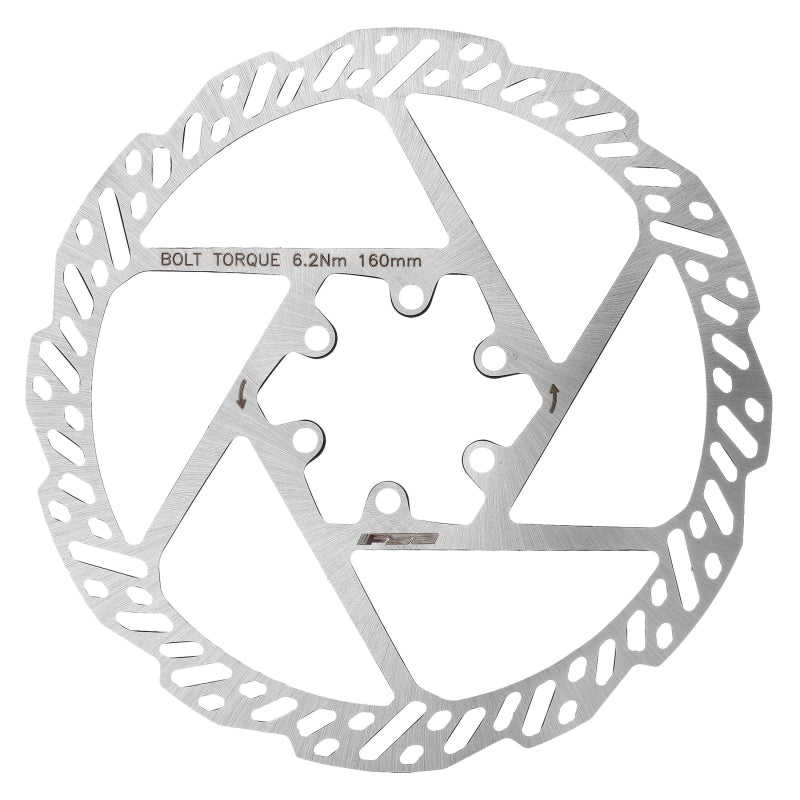 Brakes FSA Full speed ahead K-Force 1pc Disc Rotor 160mm Silver Rotor Gray