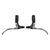 Brake Levers Tektro Tektro FL540 Flat Bar Levers Black/Silver Pair Dark Slate Gray