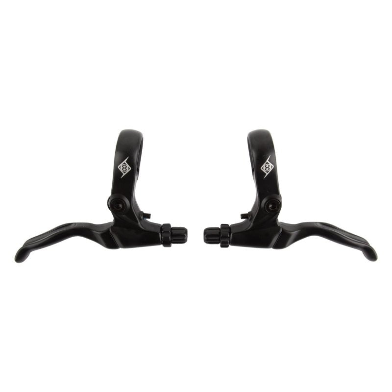 Brake Levers Origin8 Origin8 Duo-Trigger Universal Levers Black/Black Pair 2 Finger Universal Dark Slate Gray