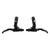 Brake Levers Origin8 Origin8 Duo-Trigger Universal Levers Black/Black Pair 2 Finger Universal Dark Slate Gray