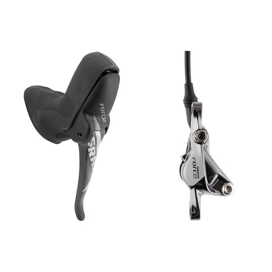 Disc Brake & Lever SRAM SRAM Force 1 Disc Brake and Lever - Front Hydraulic Post Mount Black A1 Dark Slate Gray