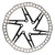 Brakes Origin8 Origin8 SpeedCheck One-Piece Rotor 160mm Black Rotor Light Slate Gray
