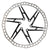 Brakes Origin8 Origin8 SpeedCheck One-Piece Rotor 180mm Black Rotor Dark Gray