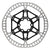Brakes Origin8 Origin8 SpeedCheck Two-Piece Floating Rotor 160mm Black Rotor Dark Gray