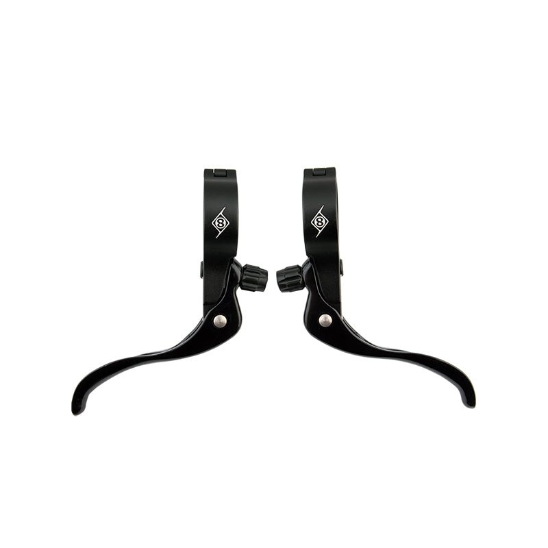 Brake Levers Origin8 Origin8 Cross Top Mount Levers Black Pair 2 Finger Short Pull 31.8 Black