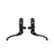 Brake Levers Origin8 Origin8 Cross Top Mount Levers Black Pair 2 Finger Short Pull 26.0 Dark Slate Gray