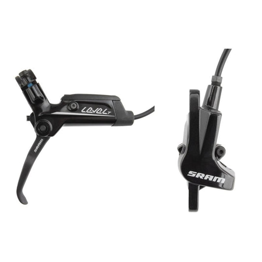 Disc Brake & Lever SRAM SRAM Level T Disc Brake and Lever - Front Hydraulic Post Mount Black A1 Dark Slate Gray