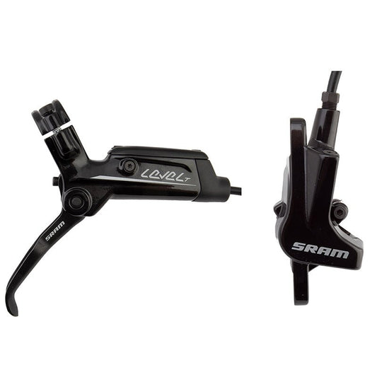 Disc Brake & Lever SRAM SRAM Level T Disc Brake and Lever - Rear Hydraulic Post Mount Black A1 Black