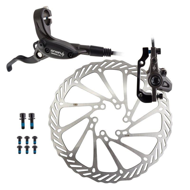 Brakes Origin8 Origin8 Vise MTB Front Hydraulic Disc Brake Kit Front disc brake Ash Black/Black Gray