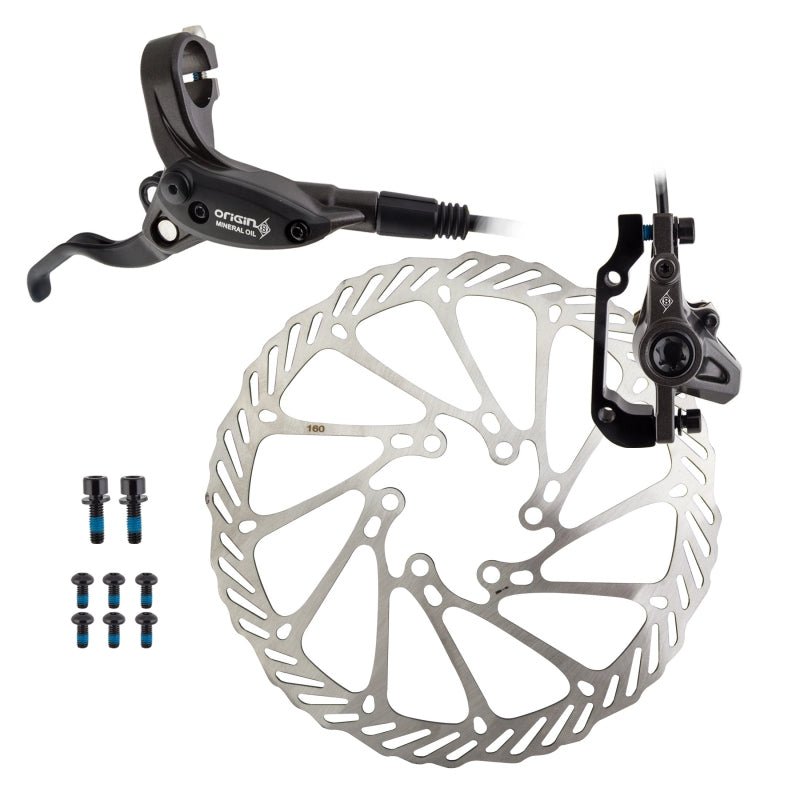 Brakes Origin8 Origin8 Vise MTB Rear Hydraulic Disc Brake Kit Rear disc brake Ash Black/Black Gray