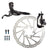Brakes Origin8 Origin8 Vise MTB Rear Hydraulic Disc Brake Kit Rear disc brake Ash Black/Black Gray