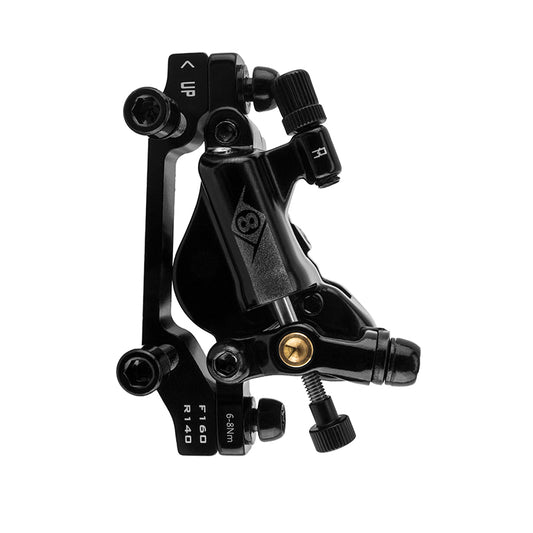 Brakes Origin8 Origin8 Vise Road Mechanical/Hydraulic Post Mount Disc Brake Frt or Rr Black Mineral Oil Post/IS Mount 20 Road/Cross/Gravel Black