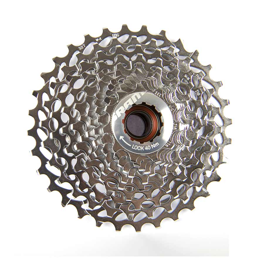 Cassettes and Cogs SRAM SRAM PG-1170 Cassette - 11 Speed 11-32t Silver Dim Gray