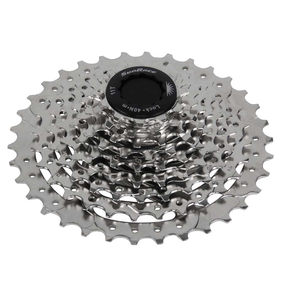 Cassettes and Cogs SunRace SunRace M96 Cassette - 9-Speed 11-32t Nickel Light Slate Gray