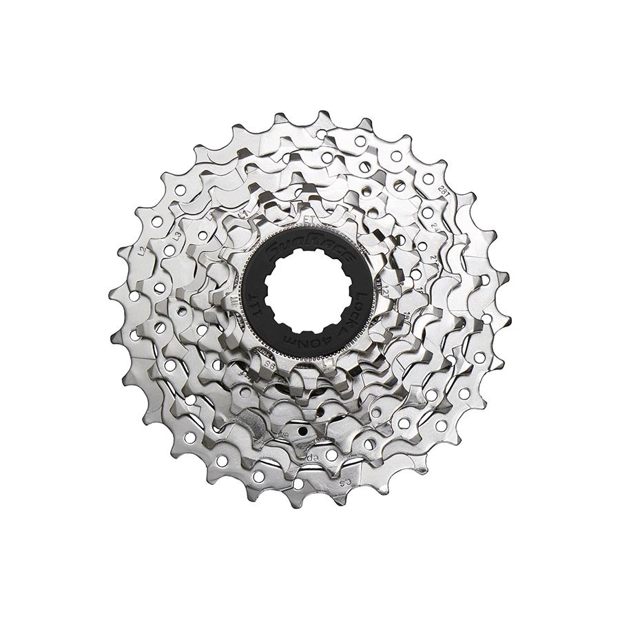 Cassettes and Cogs SunRace SunRace M96 Cassette - 9-Speed 11-28t Nickel Light Gray