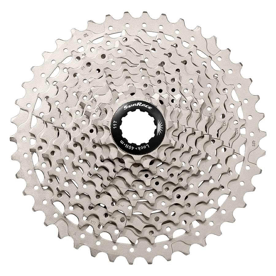 Cassettes and Cogs SunRace Sun Race CSMS2 10sp. Cassette 11-42T Light Gray