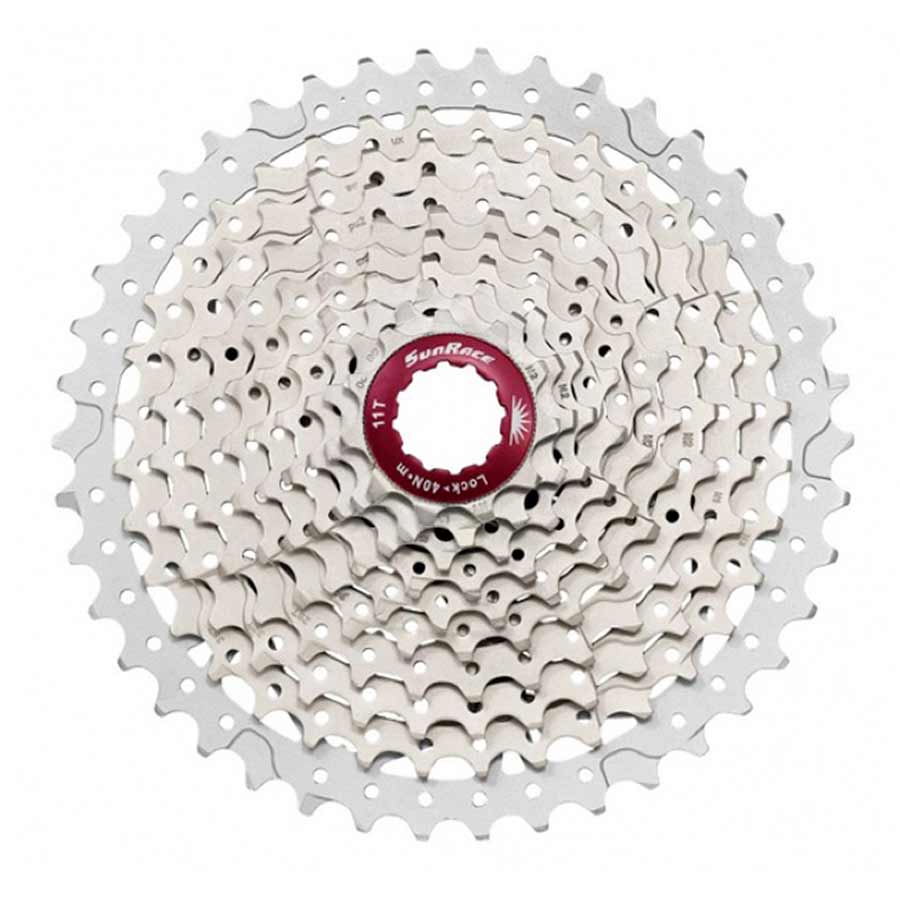 Cassettes and Cogs SunRace Sunrace CSMX3 10sp Cassette 11-42t - Silver Light Gray