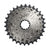 Cassettes and Cogs SRAM SRAM Force AXS XG-1270 Cassette - 12-Speed 10-30t Silver For XDR Driver Body D1 Dim Gray