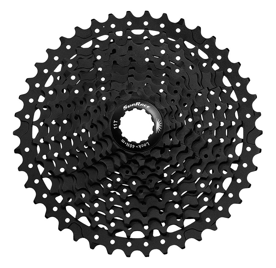 Cassettes and Cogs SunRace SunRace MS8 Cassette - 11 Speed 11-42t Black Dark Slate Gray