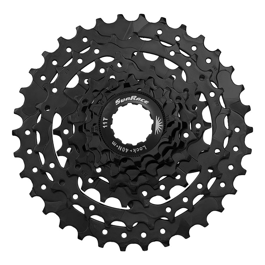 Cassettes and Cogs SunRace SunRace M4 Cassette - 7-Speed 12-34t Black Dark Slate Gray
