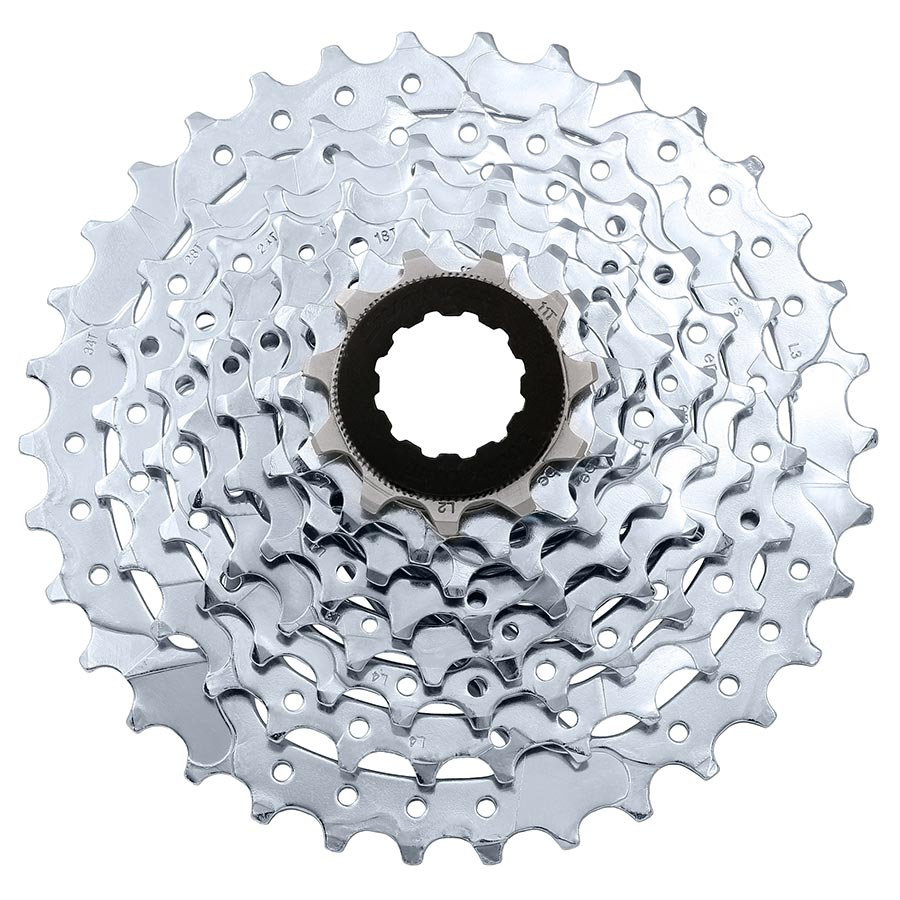 Cassettes and Cogs SunRace Sunrace CSM55 Cassette Black Speed: 8 11-34T Light Gray