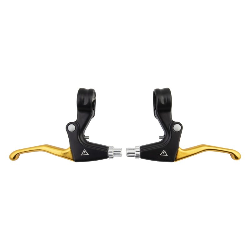 Brake Levers Black ops Black ops V-Type 2-Finger Lever Gold Pair Pale Goldenrod