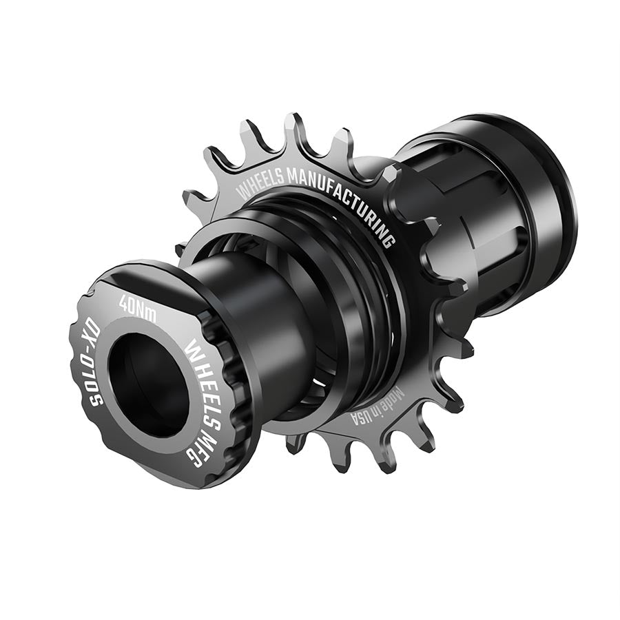 Freehubs Wheels Manufacturing Wheels Manufacturing SOLO-XD XD/XDR Single Speed Conversion Kit - 18t For SRAM XD/XDR Freehub BLK Gray