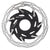 Disc Rotor SRAM SRAM CenterLine XR Disc Brake Rotor - 140mm Center Lock Silver/Black Dark Slate Gray