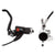 Disc Brake & Lever Magura Magura MT8 Pro Disc Brake Lever - Front Rear Hydraulic Post Mount BLK/Chrome Light Gray