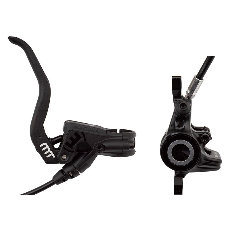 Disc Brake & Lever Magura Magura MT4 Disc Brake and Lever - Front or Rear Hydraulic Post Mount Black Dark Slate Gray