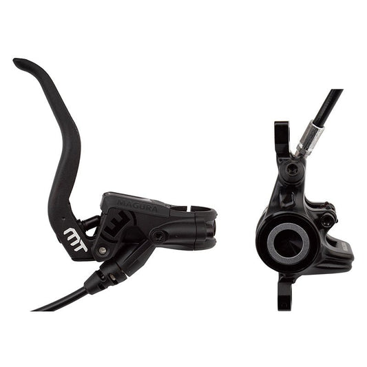 Disc Brake & Lever Magura Magura MT4 Disc Brake and Lever - Front or Rear Hydraulic Post Mount Black Dark Slate Gray