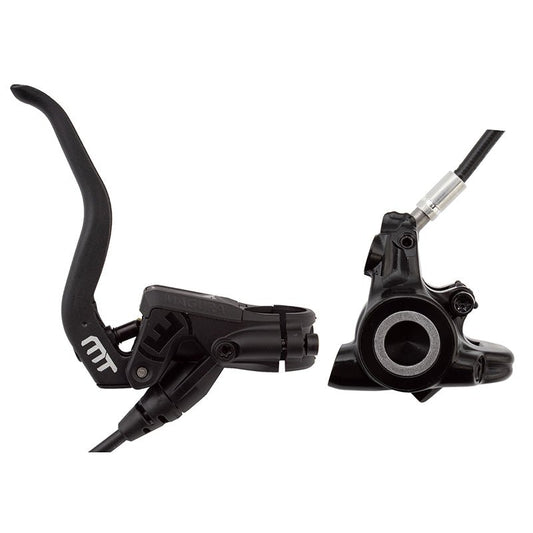 Disc Brake & Lever Magura Magura MT4 Disc Brake and Lever - Front or Rear Hydraulic Flat Mount Black Dark Slate Gray