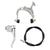 Brakes Sunlite Sunlite Alloy Side Pull Set Front Silver 53-71mm Gray