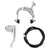 Brakes Sunlite Sunlite Alloy Side Pull Set Rear Silver 53-71mm Gray
