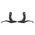 Brake Levers Origin8 Origin8 Midi-Trigger LP Levers Black/Black Pair 2 Finger Long Dark Slate Gray