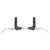 Brake Levers SunRace Sunrace BL-M400 Brake Levers Silver/Black Pair 2 Finger Dark Slate Gray