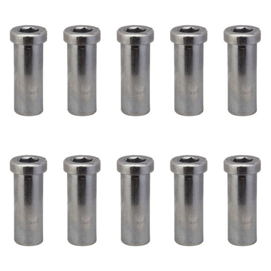 Brakes Sunlite Sunlite Recessed Brake Nut Bag of 10 20mm Bolts- Nuts and Washers Light Slate Gray