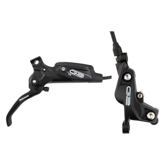 Disc Brake & Lever SRAM SRAM G2 RS Disc Brake Lever - Front Hydraulic Post Mount Diffusion BLK Anodized A2 Dark Slate Gray