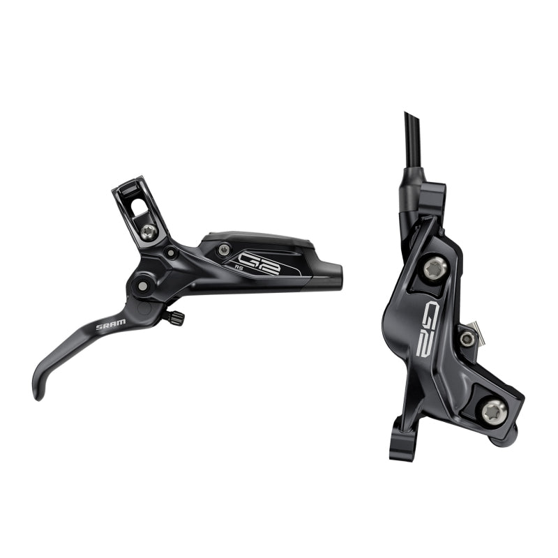 Disc Brake & Lever SRAM SRAM G2 RS Disc Brake Lever - Rear Hydraulic Post Mount Diffusion BLK Anodized A2 Dark Slate Gray