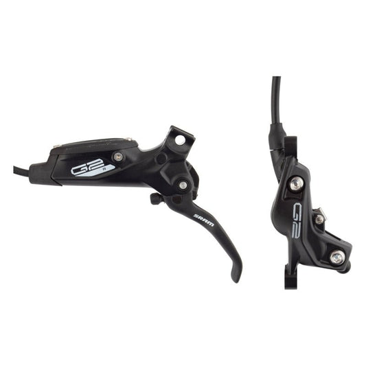 Disc Brake & Lever SRAM SRAM G2 R Disc Brake Lever - Front Hydraulic Post Mount Diffusion BLK Anodized A2 Dark Slate Gray