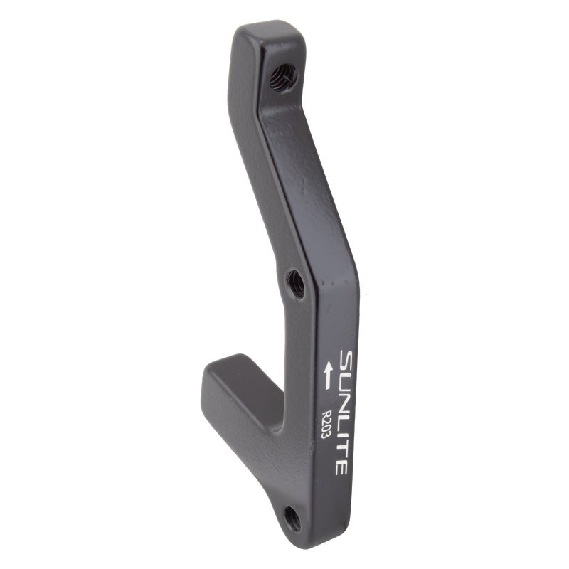 Brakes Sunlite Sunlite Disc Adapter RR 203mm Post Mount IS Mount Black Dim Gray