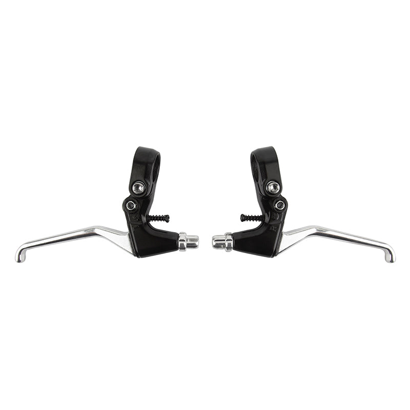 Sunlite Alloy MTN Levers Black/Silver Pair 4 Finger