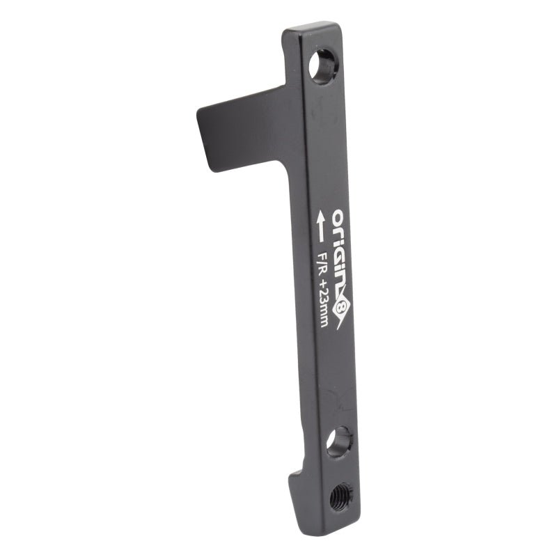 Brakes Origin8 Origin8 Vise Post Mount Disc Adapter FT/RR 180mm to 203mm Post Mount Post Mount Black +23mm Dim Gray