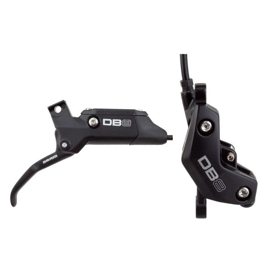 Disc Brake & Lever SRAM SRAM DB8 Disc Brake Lever - Front Mineral Oil Hydraulic Post Mount Diffusion BLK A1 Dark Slate Gray