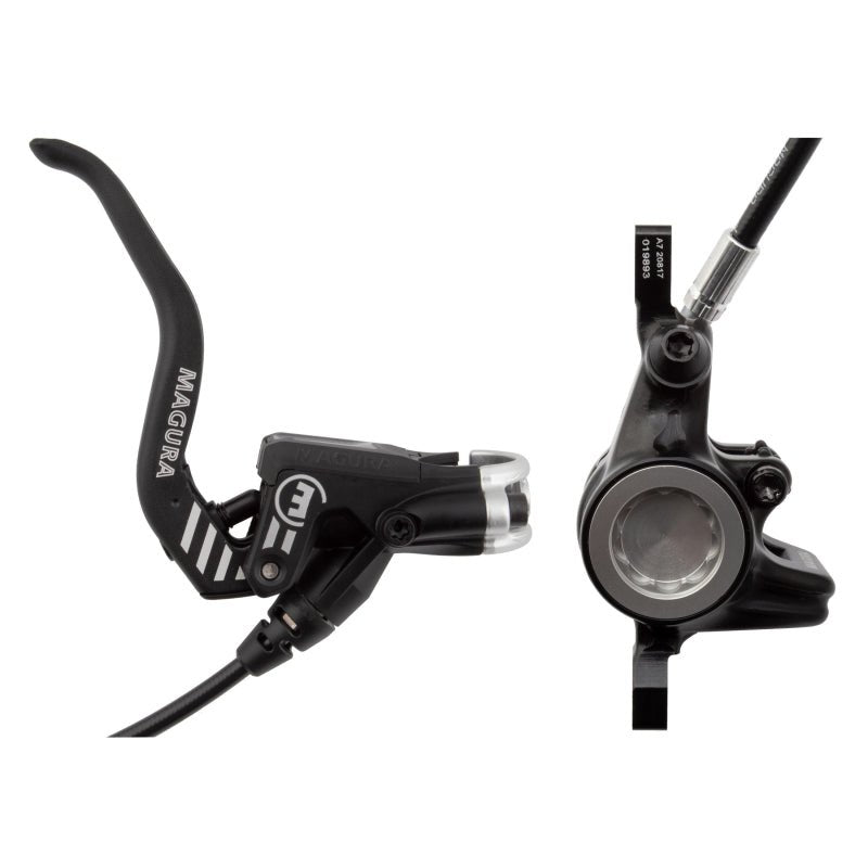 Disc Brake & Lever Magura Magura MT4 eSTOP Disc Brake Lever - Front Rear Hydraulic Post Mount BLK Dark Slate Gray
